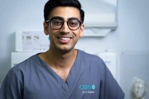 Dr. Hemal Charadva, our Implant dentist & Clinical Lead.